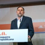 Oriol Junqueras en roda de premsa posterior a la Permanent