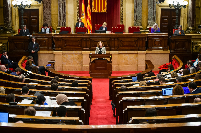  La portaveu d'Esquerra al Parlament, Ester Capella. MARC PUIG. 