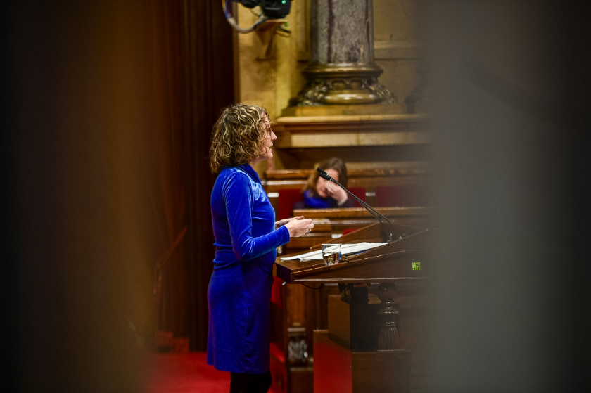  La consellera d'Igualtat i Feminismes durant el Govern republicà ha defensat el debat a la totalitat de la llei. MARC PUIG. 