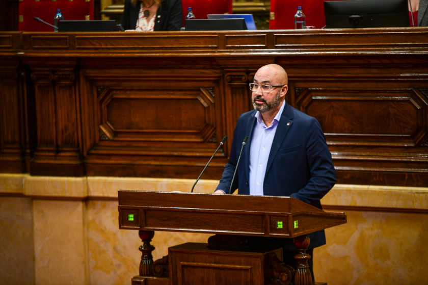  El diputat Albert Salvadó, al ple / Marc Puig 