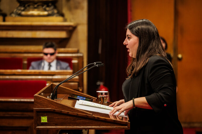 La diputada del Jovent Republicà, Mar Besses, ha defensat la proposta d'ERC per prohibir la compra especulativa d'habitatge.