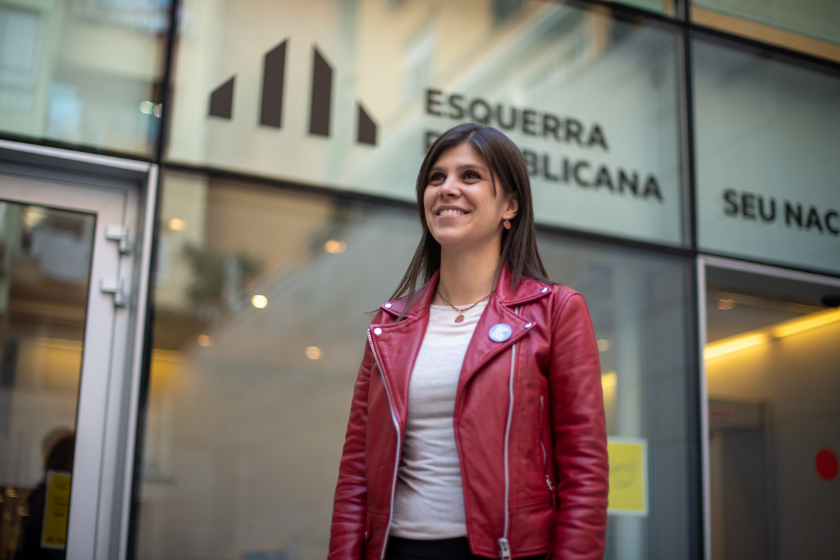  Marta Vilalta a la seu d'Esquerra Republicana de Catalunya 
