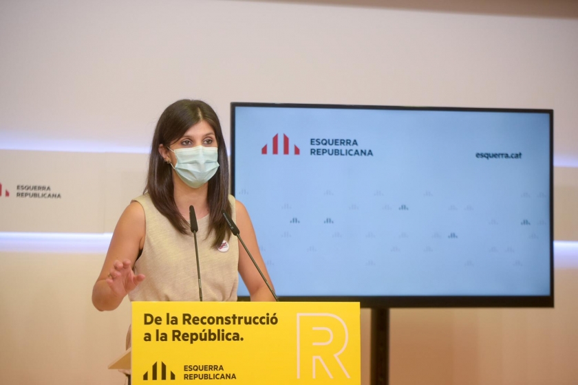  Marta Vilalta, en roda de premsa  