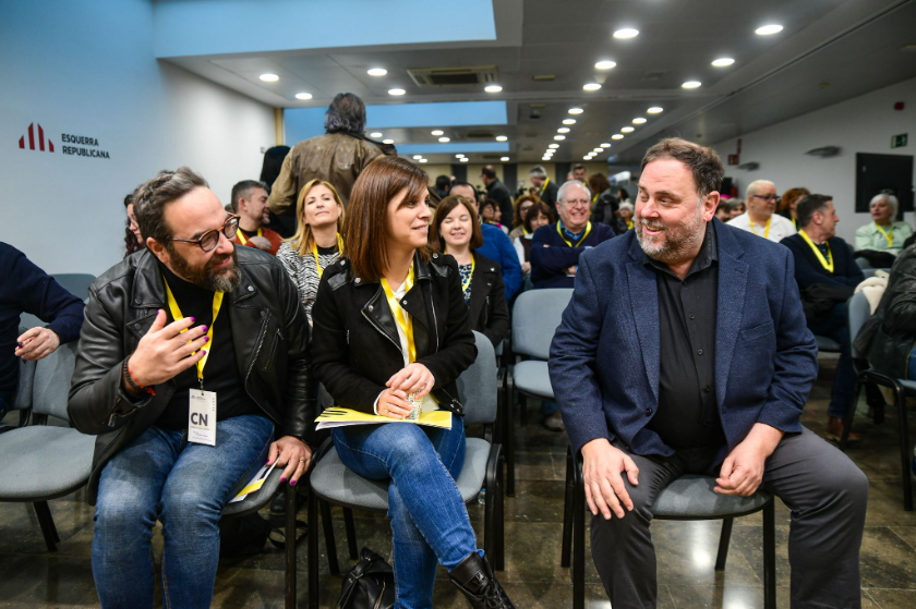  Oriol Junqueras, Marta Vilalta i Juli Fernández, al Consell Nacional 