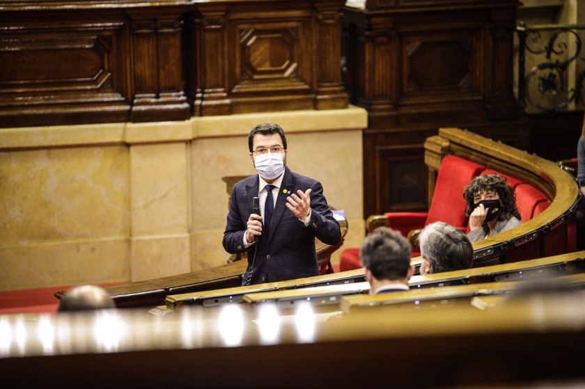 El vicepresident, Pere Aragonès, al Parlament de Catalunya 