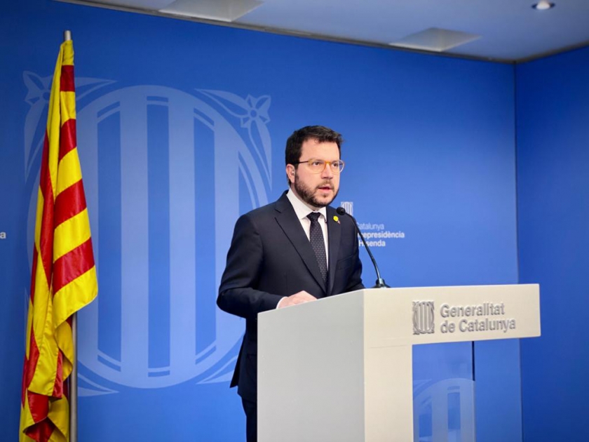  Pere Aragonès en roda de premsa / ACN 