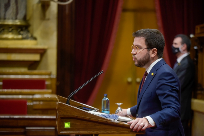  El vicepresident, Pere Aragonès, al Parlament de Catalunya 