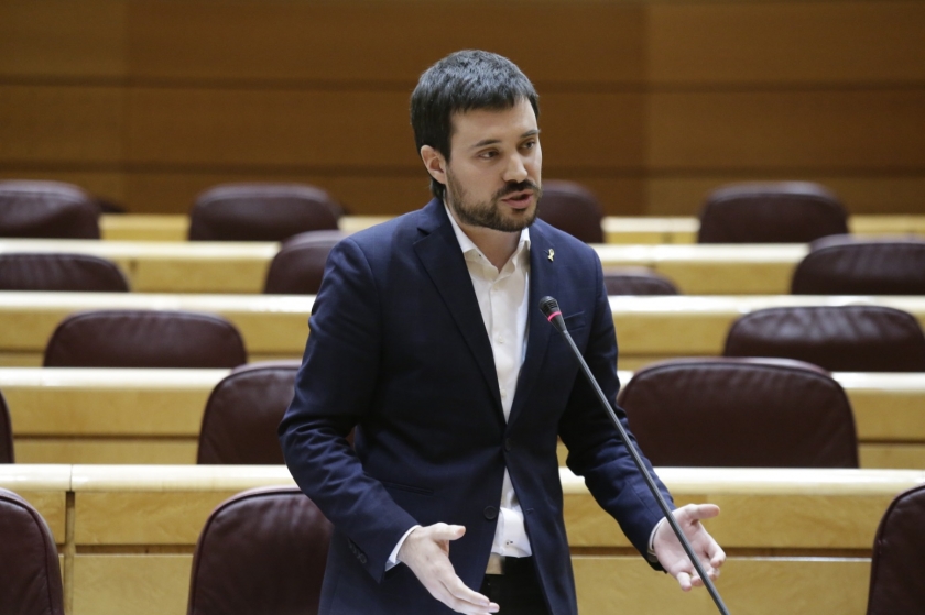 El portaveu adjunt d'Esquerra Republicana - EH Bildu al Senat, Bernat Picornell. 