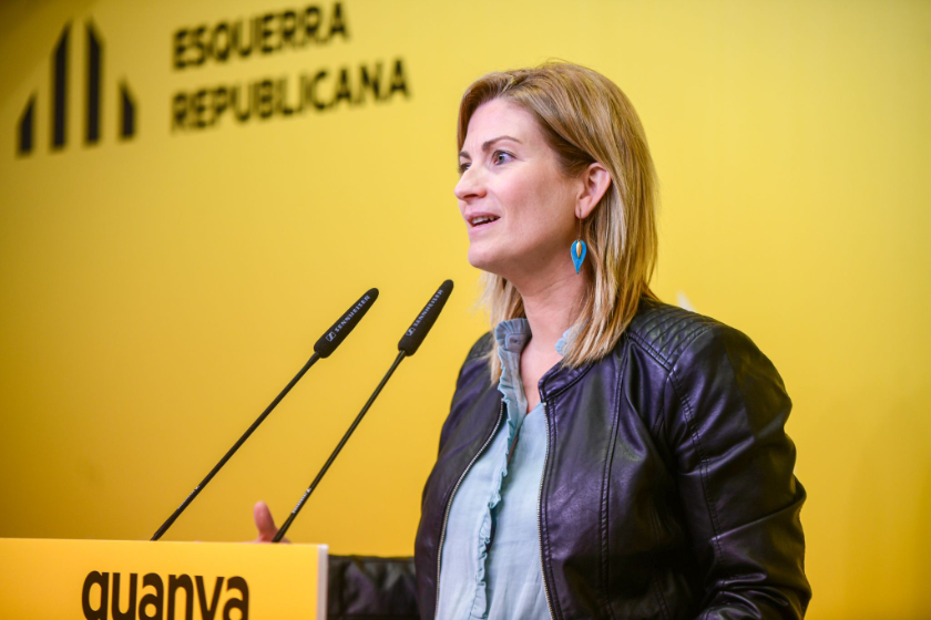  La portaveu d'Esquerra Republicana, Raquel Sans 