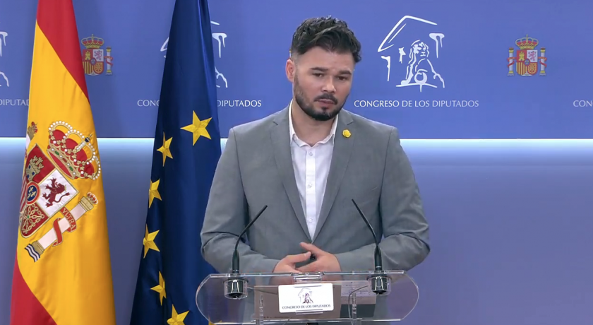  El portaveu d'Esquerra Republicana al Congrés, Gabriel Rufián 