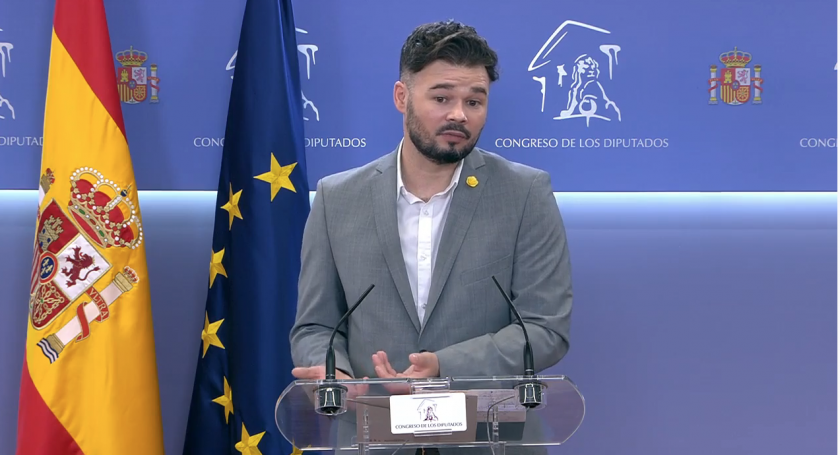  El portaveu d'Esquerra Republicana al Congrés, Gabriel Rufián 