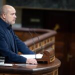 El diputat Jordi Salvador intervenint al ple del Congrés
