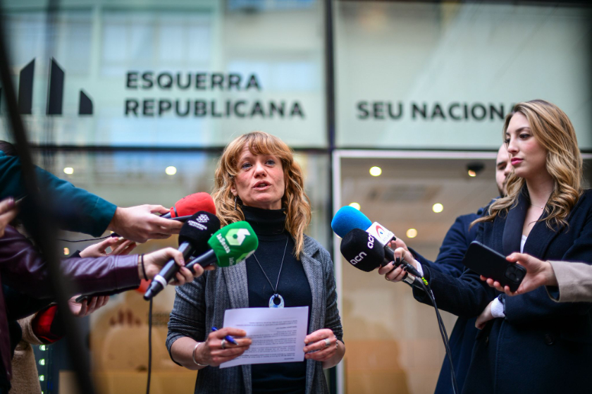  La vicesecretària general de Drets, Llibertats i Lluita Antirepressiva, Marta Vilaret, aquest dijous. MARC PUIG 