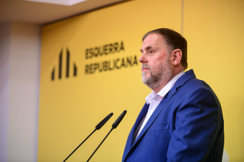  Oriol Junqueras, en roda de premsa / Marc Puig 