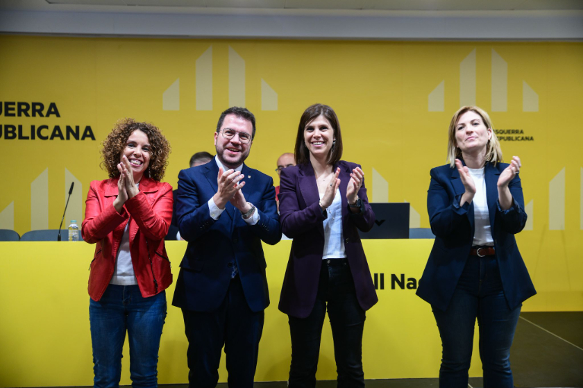  Aragonès, Vilalta, Sans i Cañigueral encapçalaran les llistes de Barcelona, Lleida, Tarragona i Girona, respectivament. MARC PUIG. 