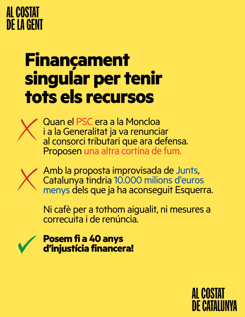   Aragonès defensa el finançament singular: 'Ni 'cafè per a tots' aigualit, ni propostes estrafolàries que ens deixen per sota del que Esquerra Republicana ja ha aconseguit'  