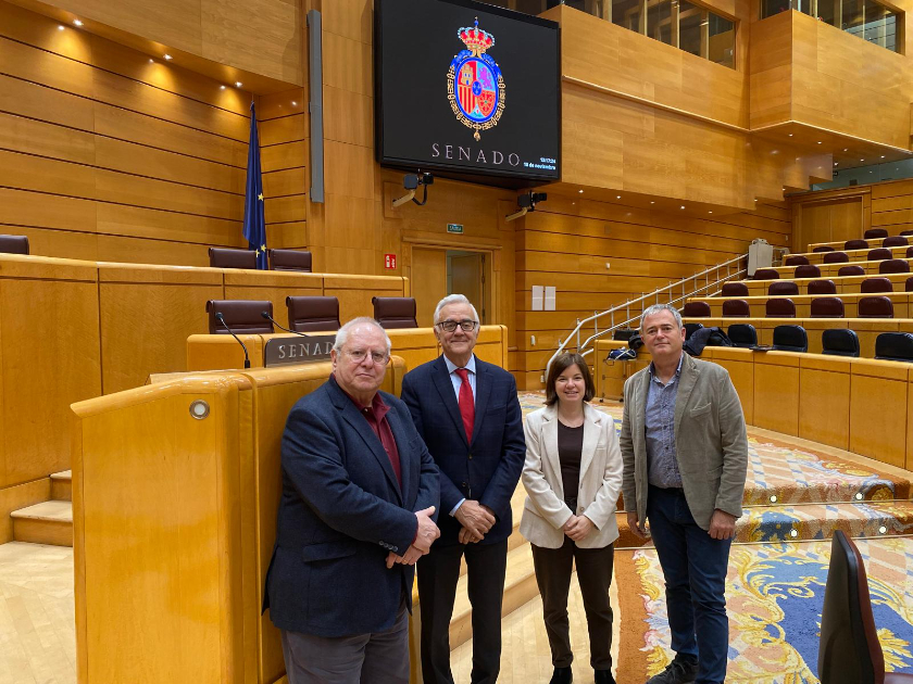  Joan Queralt, Miquel Puig, Sara Bailac i Jordi Gaseni, avui al Senat 