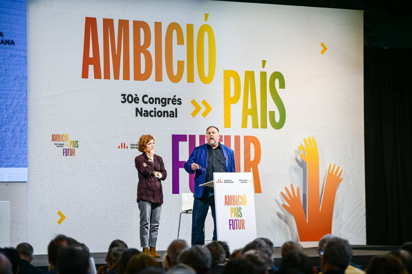  Oriol Junqueras i Elisenda Alamany, al Congrés de Martorell / Marc Puig 