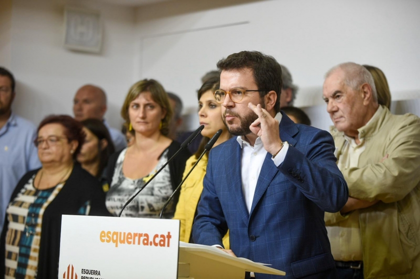   Aragonès: “La situació és fruit dels 100 anys de presó. Exigim a Sánchez que s'assegui d'una vegada en una taula de diàleg”  