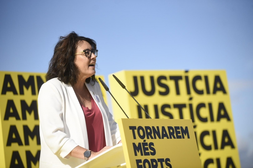  Diana Riba en un acte de campanya a Lledoners / Marc Puig 