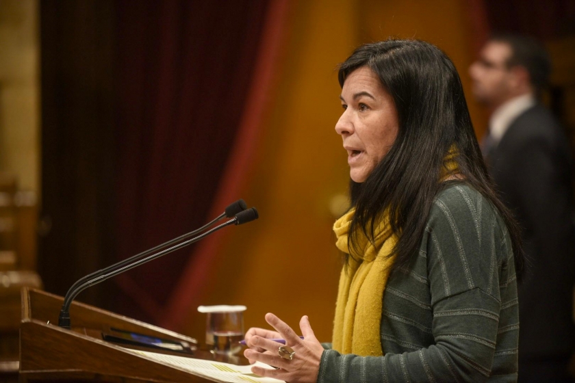  La diputada republicana Adriana Delgado ha defensat la moció al ple / Marc Puig 