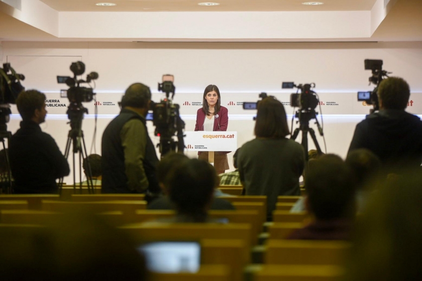  Marta Vilalta en roda de premsa / Marc Puig 