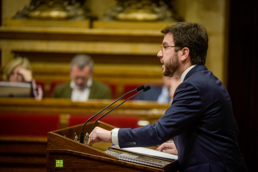  Pere Aragonès al Ple del Parlament / Marc Puig 
