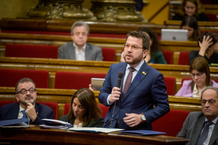  Pere Aragonès intervé al Ple del Parlament / Marc Puig 