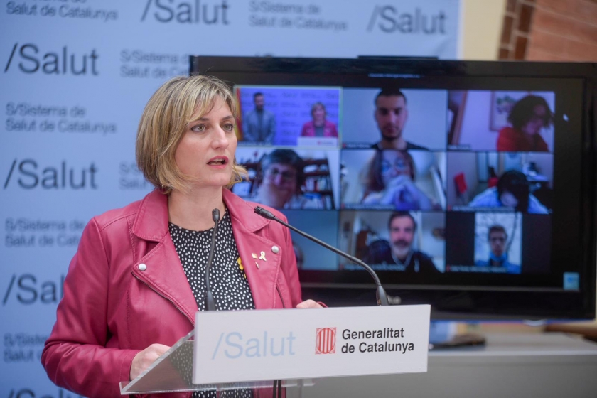  La consellera de Salut, Alba Vergés, en roda de premsa / Marc Puig 