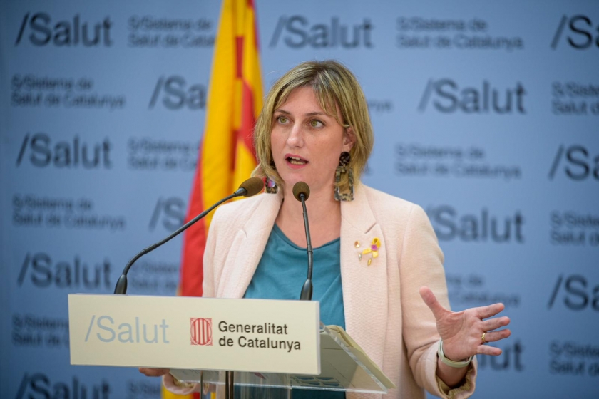  La consellera de Salut, Alba Vergés, durant la roda de premsa / Marc Puig 