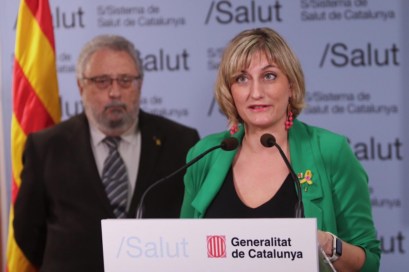  La consellera de Salut, Alba Vergés, en roda de premsa / Joel Codina 