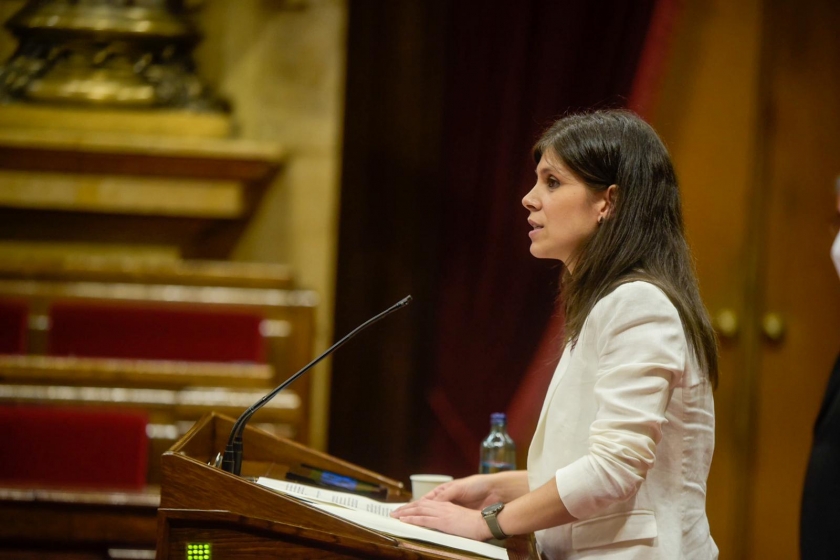  La secretària general adjunta d'Esquerra Republicana, Marta Vilalta, al Parlament 
