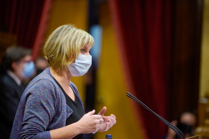  La consellera de Salut, Alba Vergés, al Parlament / Marc Puig 