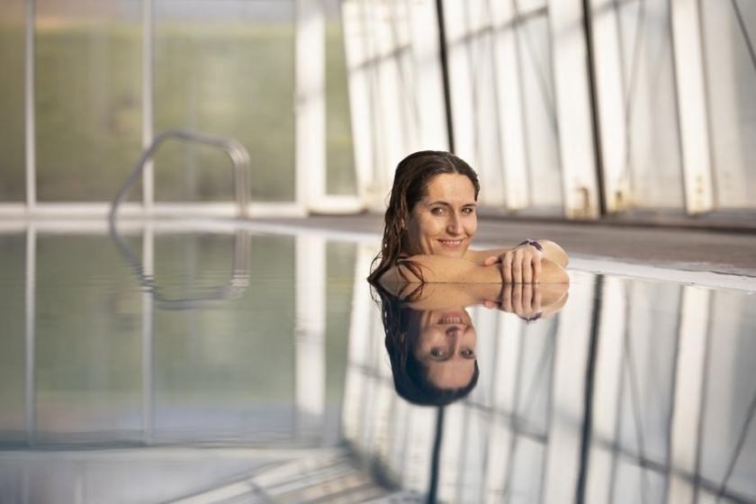  Laura Vilagrà, a la piscina de Sant Fruitós del Bages / Ana Jiménez 