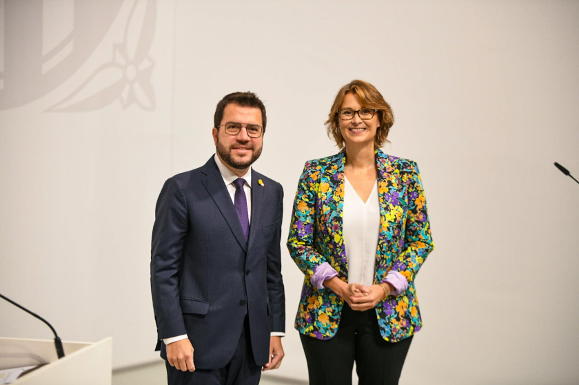 Consellera Meritxell Serret en la presa de possessió del càrrec