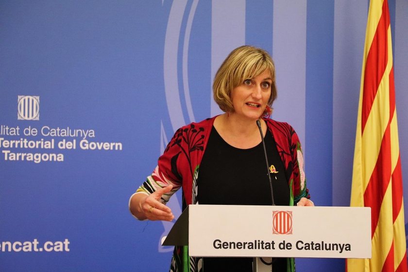  Consellera Alba Vergés en roda de premsa / Joel Codina 
