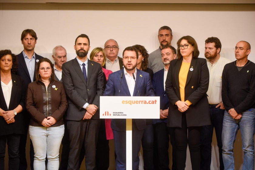 Aragonès: 'El Suprem desobeeix el TJUE inhabilitant Junqueras i se situa fora de la legislació europea'