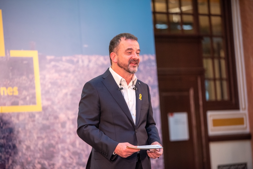 Alfred Bosch durant la conferència 'La Barcelona que volem' celebrada el passat mes d'abril