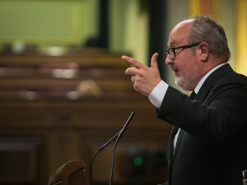 El diputat Joan Capdevila, en una intervenció al ple del Congrés 