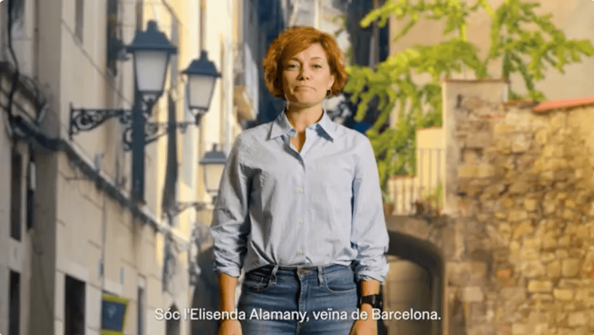 Captura del vídeo d'Elisenda Alamany sobre Barcelona