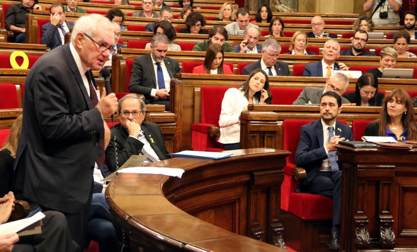  El conseller Ernest Maragall durant el ple del Parlament / ACN 