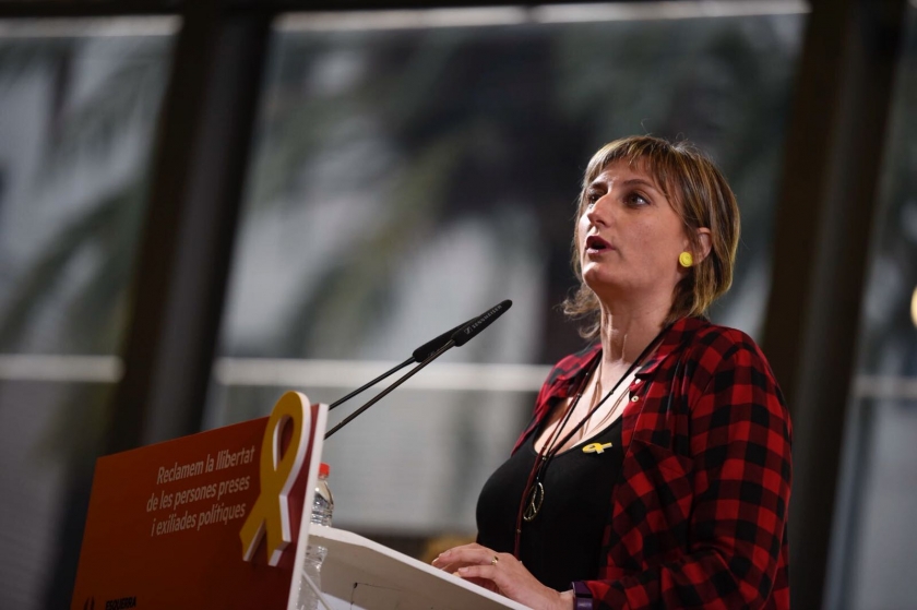 Alba Vergés, nova consellera de Salut, en un acte d'Esquerra Republicana.