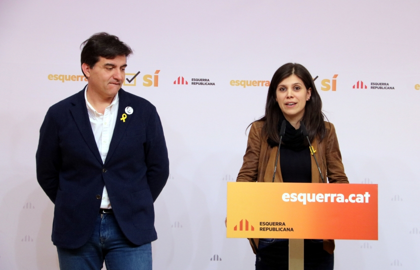  Sabrià i Vilalta, a la roda de premsa d'aquest dilluns / ACN 