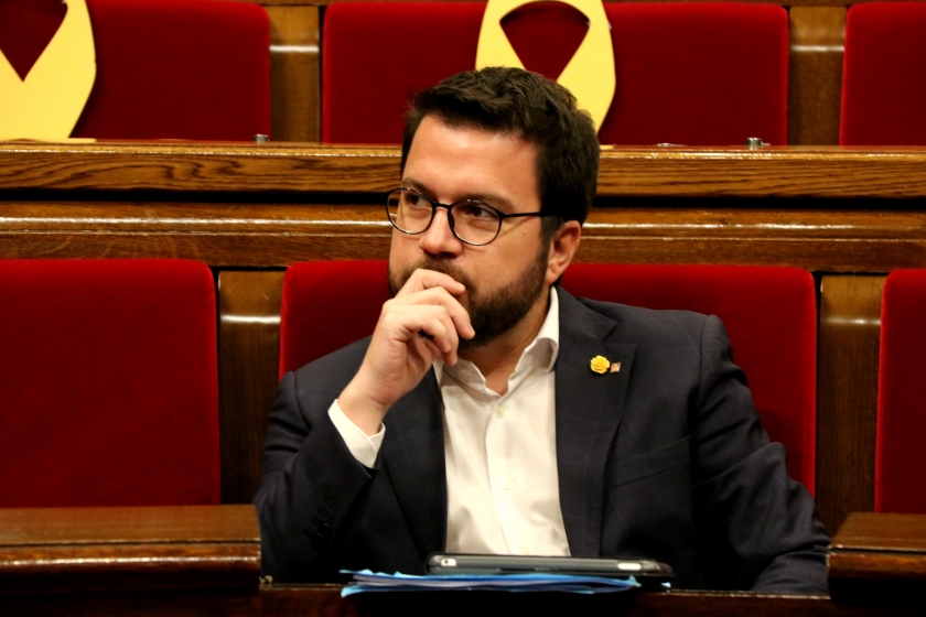   Aragonès vol que l'Estat reti comptes davant la ciutadania, la justícia i la UE per la retirada de dipòsits dels bancs catalans  