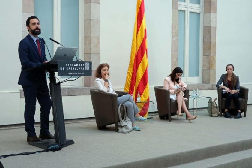   Roger Torrent fa una crida a posar les institucions del país 'entre les més avançades' en igualtat de gènere  