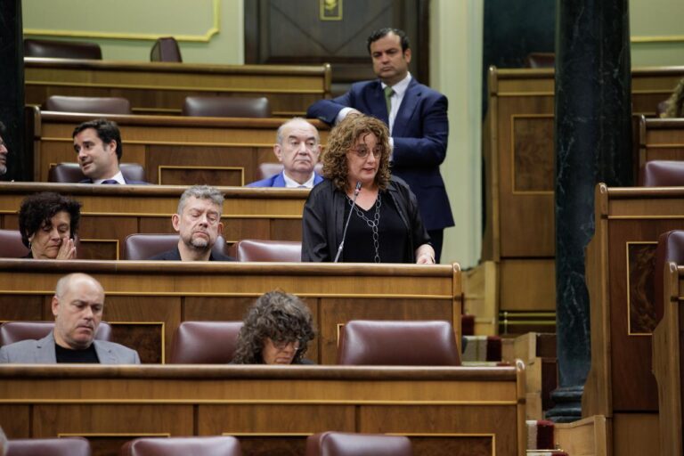 Inés Granollers a l'hemicicle del Congrés.