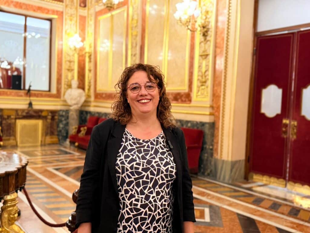 La diputada Inés Granollers al Congrés.