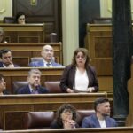 La diputada d'ERC, Inés Granollers, a l'hemicicle del Congrés.