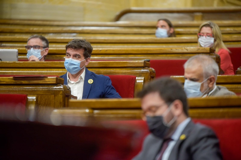  Josep Maria Jové, Sergi Sabrià i Pere Aragonès, al Parlament/Marc Puig 