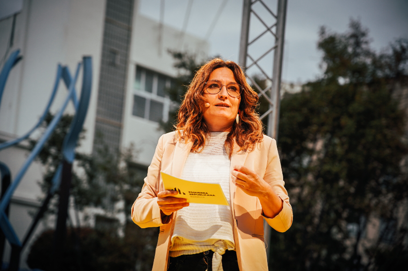  Laura Vilagrà en un acte de campanya el 2023 / Marc Puig 